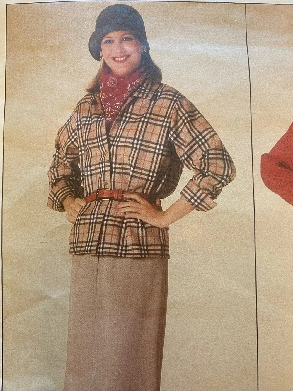 Vogue VINTAGE 1980'S Straight-Leg Pants Skirt blouse Jacket uncut sewing pattern